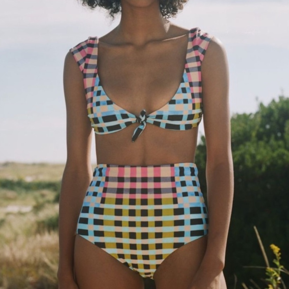 Mara Hoffman reversible high-waisted bikini